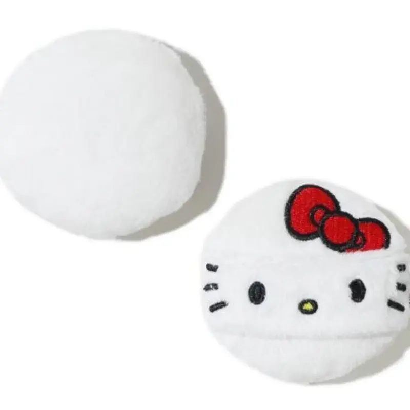Hello Kitty Long Plush Embroidered Powder Puff / Hello Kitty长毛绒刺绣粉扑