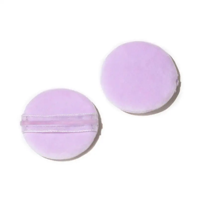 Round Ribbon Ultra-Soft Powder Puff / 圆形丝带超柔粉扑