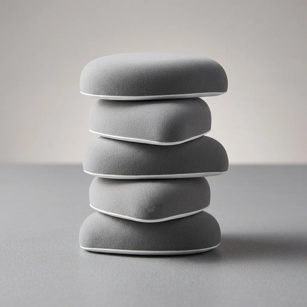 Soft touch makeup sponges and powder puffs showing 2026 texture trend in beauty tools